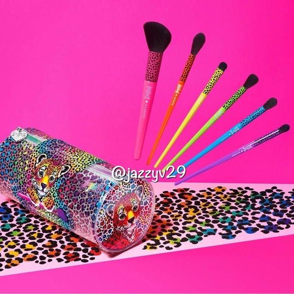 🌈Morphe x Lisa Frank Blend Bright 7-Piece Face & Eye Brush Set🌈 - Picture 1 of 6